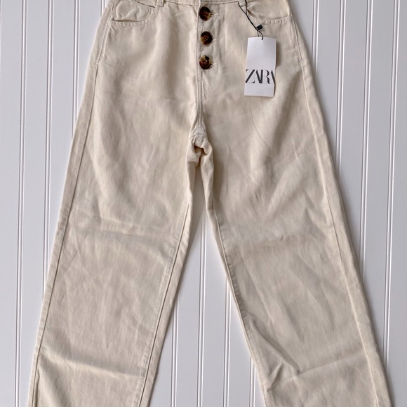 Zara Denim wide leg cargo pants - Picture 3 of 6